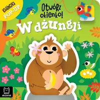 Okładka: Otwórz okienko! W dżungli. Książeczka pop-up