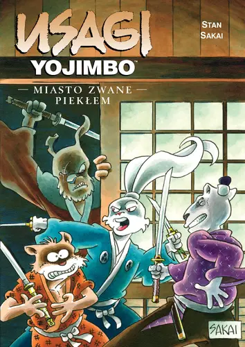 Okładka: Usagi Yojimbo. Miasto zwane Piekłem, tom 21