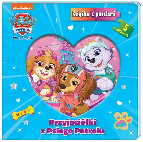 Okładka: Psi Patrol. Książka z puzzlami. Przyjaciółki z Psiego Patrolu