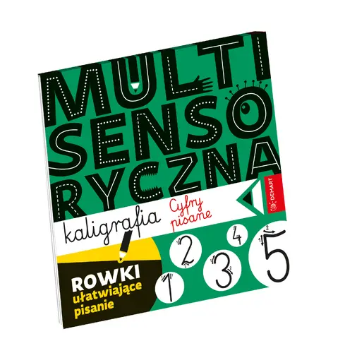 Okładka: Multisensoryczna kaligrafia. Cyfry pisane