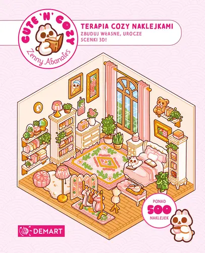 Okładka: CUTE'N'COZY. Terapia COZY naklejkami
