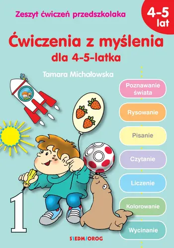 Okładka: Ćwiczenia z myślenia dla 4-5-latka