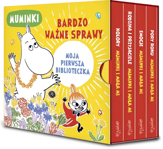 Okładka: Muminki. Bardzo ważne sprawy. Moja pierwsza biblioteczka