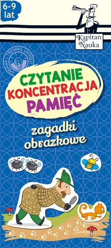 Okładka: Zagadki obrazkowe Czytanie Koncentracja Pamięć 6-9 lat