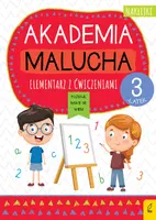 Okładka: Akademia malucha. Elementarz z ćwiczeniami. 3-latek