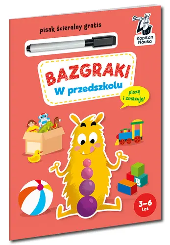Okładka: Bazgraki. W przedszkolu. Kapitan Nauka