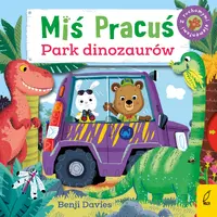 Okładka: Miś Pracuś. Park dinozaurów