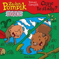Okładka: Żubr Pompik. Odkrycia. 15. Czyje to ślady?