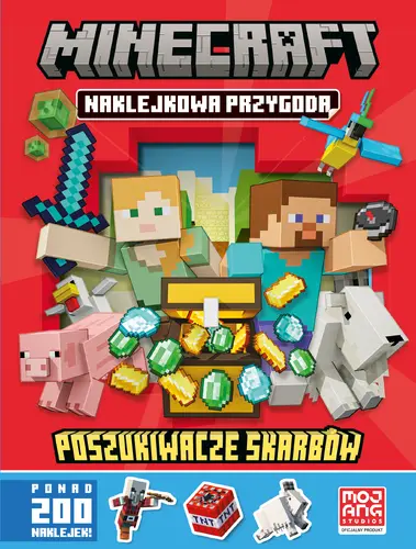 Okładka: Minecraft. Naklejkowa przygoda. Poszukiwacze skarbów