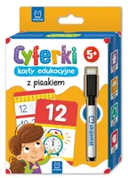 Okładka: Cyferki – karty edukacyjne z pisakiem. 5+