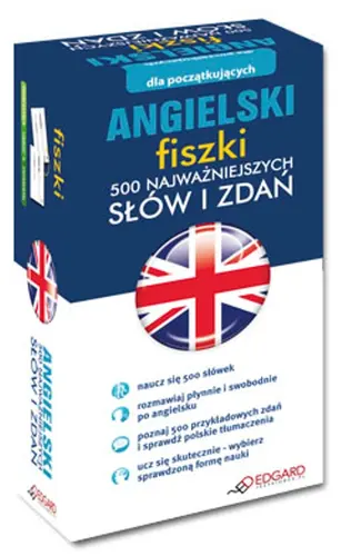Okładka: Angielski - Fiszki 500 najważniejszych słów i zdań