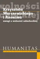 Okładka: Krzysztofa Warszewickiego i Anonima uwagi o wolności szlacheckiej