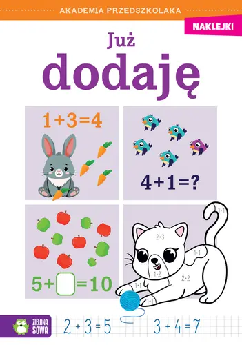 Okładka: Akademia przedszkolaka. Już dodaję