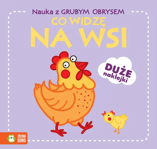 Okładka: Nauka z grubym obrysem. Co widzę na wsi