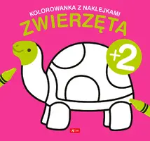 Okładka: Zwierzęta. Kolorowanka z naklejkami