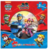 Okładka: Psi Patrol. Książka z puzzlami. Moto Pups