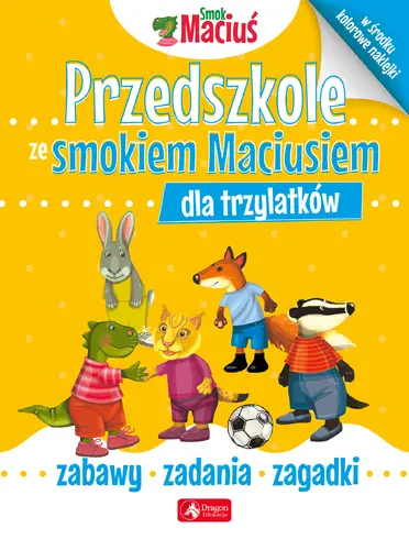 Okładka: Przedszkole ze Smokiem Maciusiem dla trzylatków