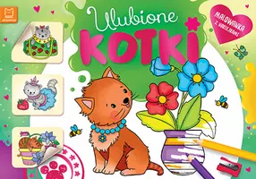Okładka: Ulubione kotki. Malowanka z naklejkami