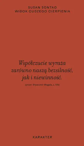 Okładka: Widok cudzego cierpienia