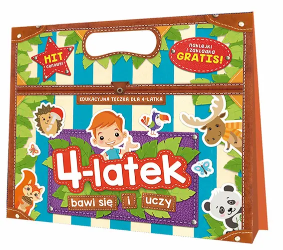 Okładka: 4-latek bawi się i uczy. Edukacyjna teczka dla czterolatka