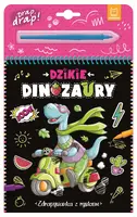 Okładka: Dzikie dinozaury. Zdrapywanka z rysikiem