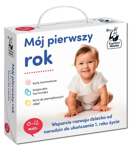 Okładka: Mój pierwszy rok. Zestaw dla malucha 0-12 miesięcy. Kapitan Nauka