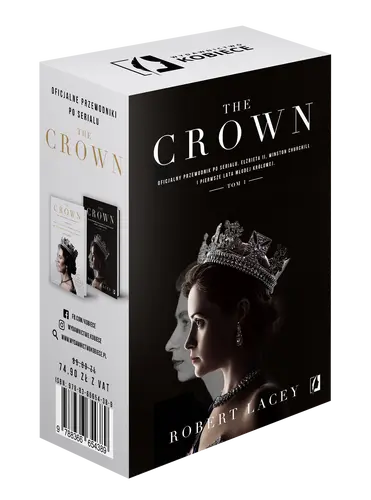 Okładka: Pakiet: The Crown. Oficjalny przewodnik po serialu. Tom 1, Tom 2