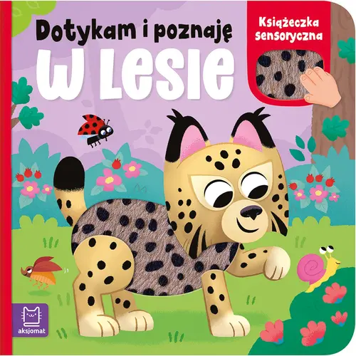 Okładka: Dotykam i poznaję. W lesie. Książeczka sensoryczna