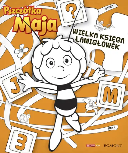 Okładka: Wielka Księga Łamigłówek. Pszczółka Maja