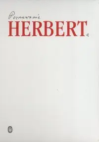 Okładka: Poznawanie Herberta