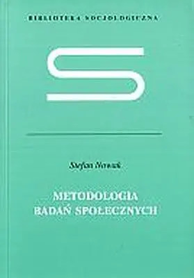 Okładka: Metodologia badań społecznych