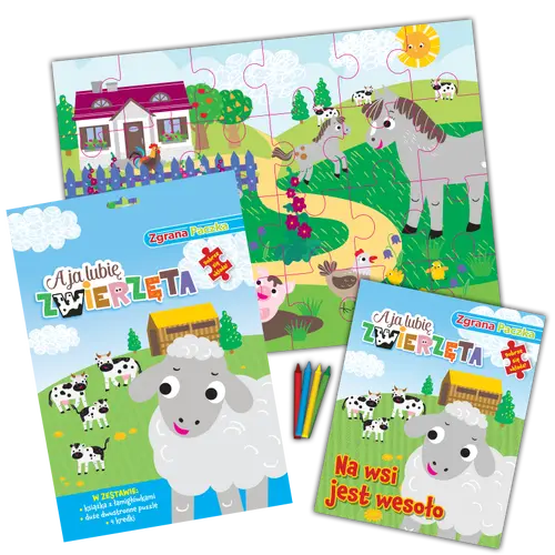 Okładka: A ja lubię zwierzęta. Zgrana paczka cz. 1