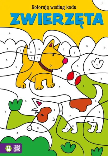 Okładka: Koloruję według kodu. Zwierzęta