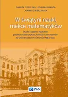Okładka: W świątyni nauki, mekce matematyków
