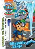 Okładka: Psi Patrol. Zadania do ścierania cz. 9 Miejskie akcje