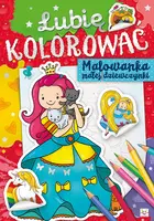 Okładka: Lubię kolorować. Malowanka małej dziewczynki