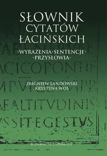 Okładka: Słownik cytatów łacińskich