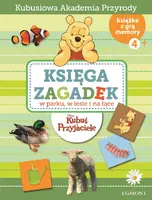 Okładka: Księga zagadek. W parku, w lesie i na łące. Kubuś Puchatek