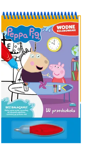 Okładka: Peppa Pig. Wodne kolorowanie cz. 12 W przedszkolu