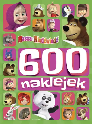 Okładka: Masza i Niedźwiedź. 600 naklejek