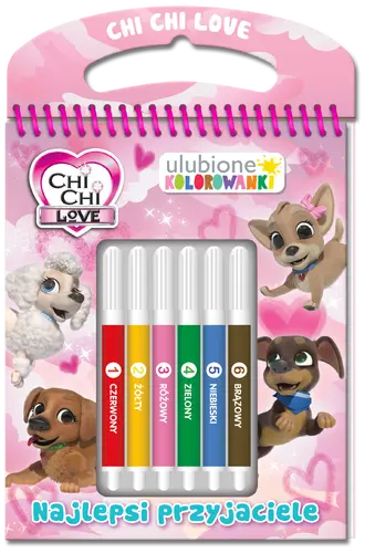 Okładka: Chi Chi Love. Ulubione kolorowanki. Najlepsi przyjaciele