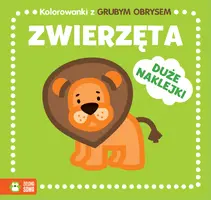 Okładka: Kolorowanki z grubym obrysem. Zwierzęta