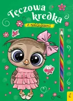 Okładka: Tęczowa kredka. Sówka