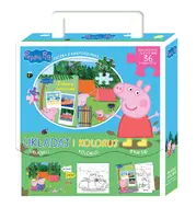 Okładka: Peppa Pig. Układaj i koloruj. Zabawa kolorami
