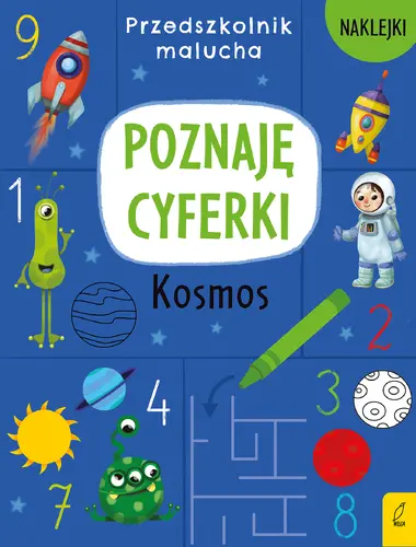 Okładka: Przedszkolnik malucha. Poznaję cyferki. Kosmos