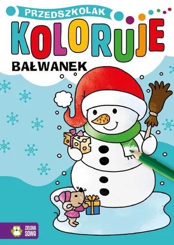 Okładka: Przedszkolak koloruje. Bałwanek