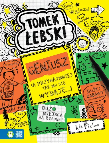 Okładka: Tomek Łebski. Geniusz (a przynajmniej tak mu się tylko wydaje). Tom 10