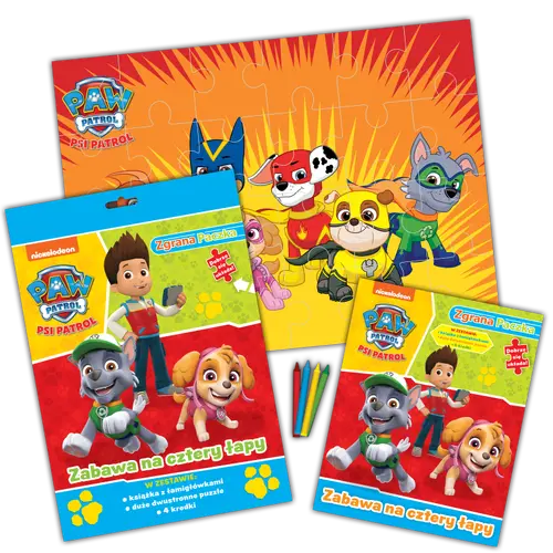 Okładka: Psi Patrol Zgrana paczka cz. 3 Zabawa na cztery łapy