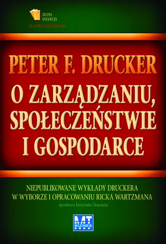 Okładka: O zarządzaniu, społeczeństwie i gospodarce