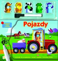 Okładka: Pojazdy. Przypinaj, rysuj i zmazuj!